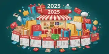 2025 shopping calendar highlighting major seasonal sales events