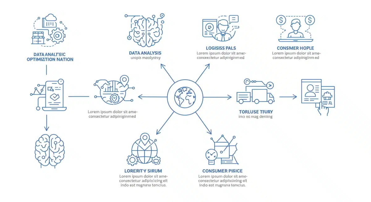 Infographic showing AI, supply chain, and personalization in daily deals