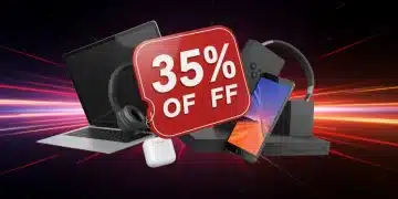 Black Friday 2025: Insider Tips for 35% Off Electronics Black Friday 2025 electronics sale with various gadgets and a '35% off' tag