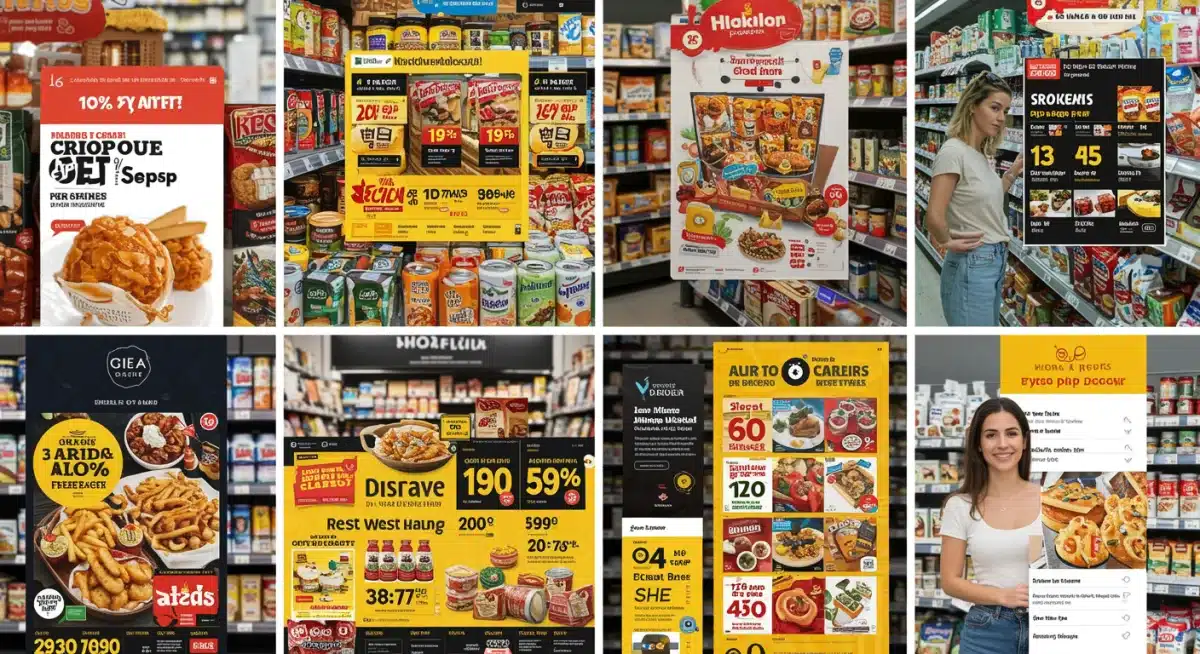 Comparison of multiple digital weekly flyer interfaces