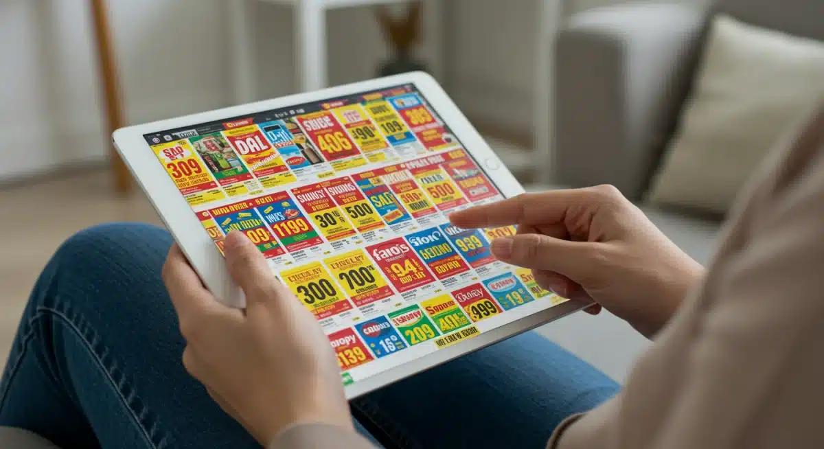 Comparing digital weekly flyers for best deals