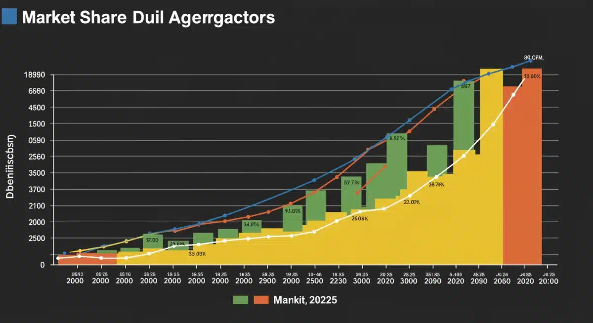 Market share and user satisfaction trends for leading daily deal aggregators in the US, 2025 analysis.