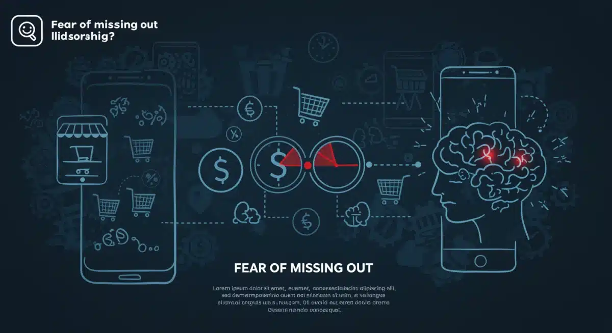 Infographic demonstrating the psychological triggers of FOMO and urgency in daily deal purchases.
