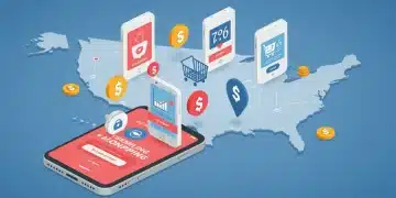 Smartphone showing price tracking app with US map background